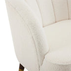 Poltroncina a barilotto in velluto arancione/fard/smeraldo/bianco con gambe in legno, seduta singola