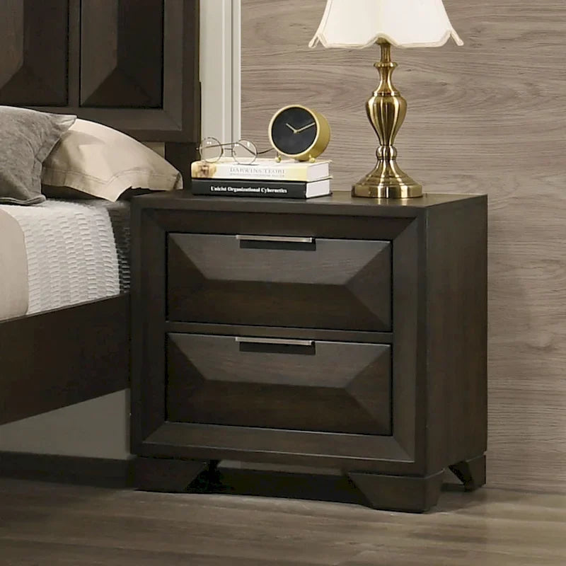 Set camera da letto 3 pezzi Espresso, stile tradizionale, Queen/King