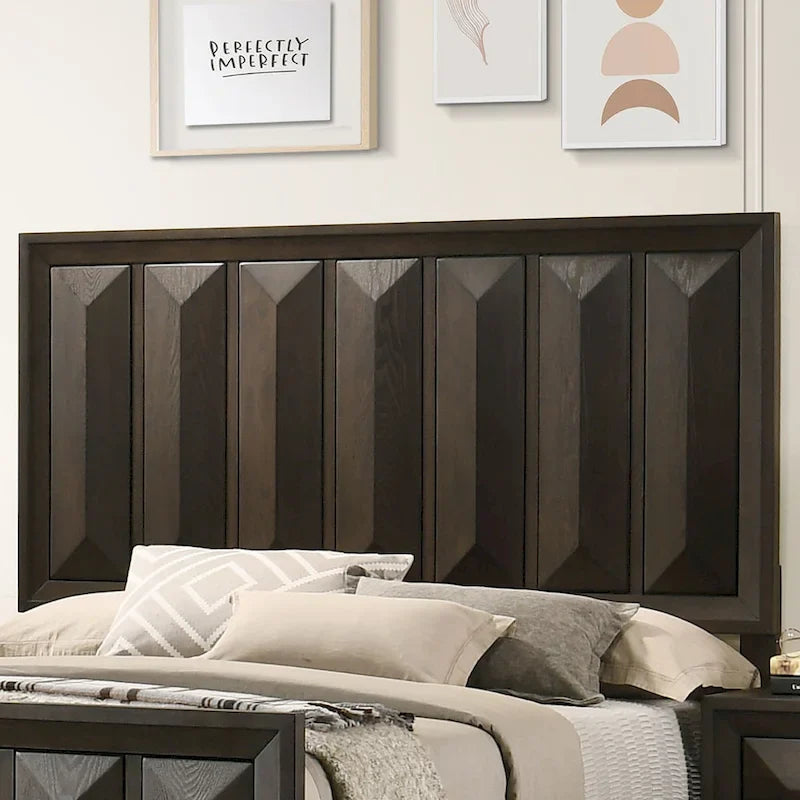 Set camera da letto 3 pezzi Espresso, stile tradizionale, Queen/King