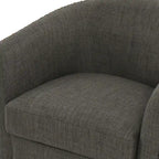 Poltrona girevole a barilotto con borchie – Cammello chiaro / Grigio / Bianco / Blu / Grigio chiaro, 1 posto