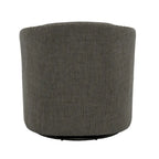 Poltrona girevole a barilotto con borchie – Cammello chiaro / Grigio / Bianco / Blu / Grigio chiaro, 1 posto