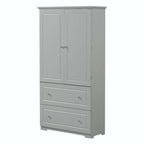 Mobiletto contenitore freestanding grigio con 2 cassetti – Per uso singolo