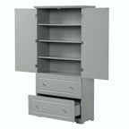Mobiletto contenitore freestanding grigio con 2 cassetti – Per uso singolo