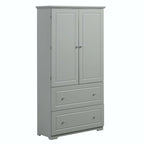 Mobiletto contenitore freestanding grigio con 2 cassetti – Per uso singolo