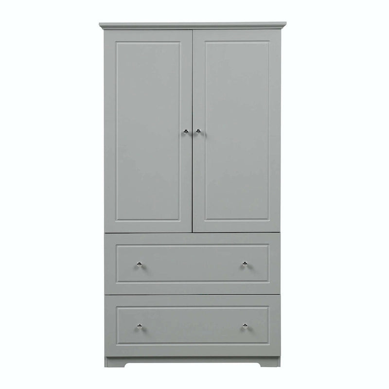 Mobiletto contenitore freestanding grigio con 2 cassetti – Per uso singolo