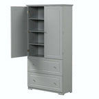 Mobiletto contenitore freestanding grigio con 2 cassetti – Per uso singolo